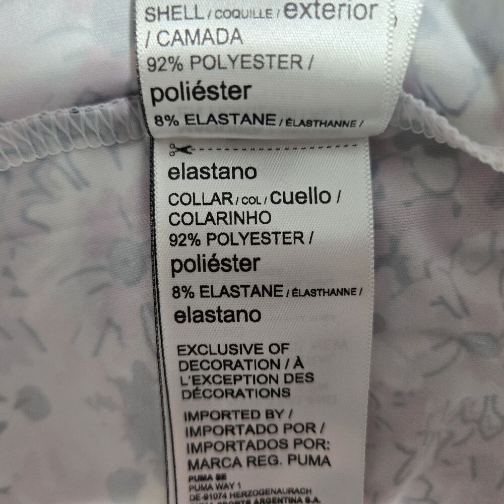 $90 Puma Arnold Palmer Polo Stretch Shirt Mens XL Floral Pattern Pink 623954 02 - Picture 8 of 10